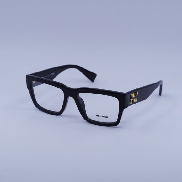 Miu Miu MU02XV 1AB1O1 Eyeglasses Black 52mm Rectangle Frame - Picture 5 of 10